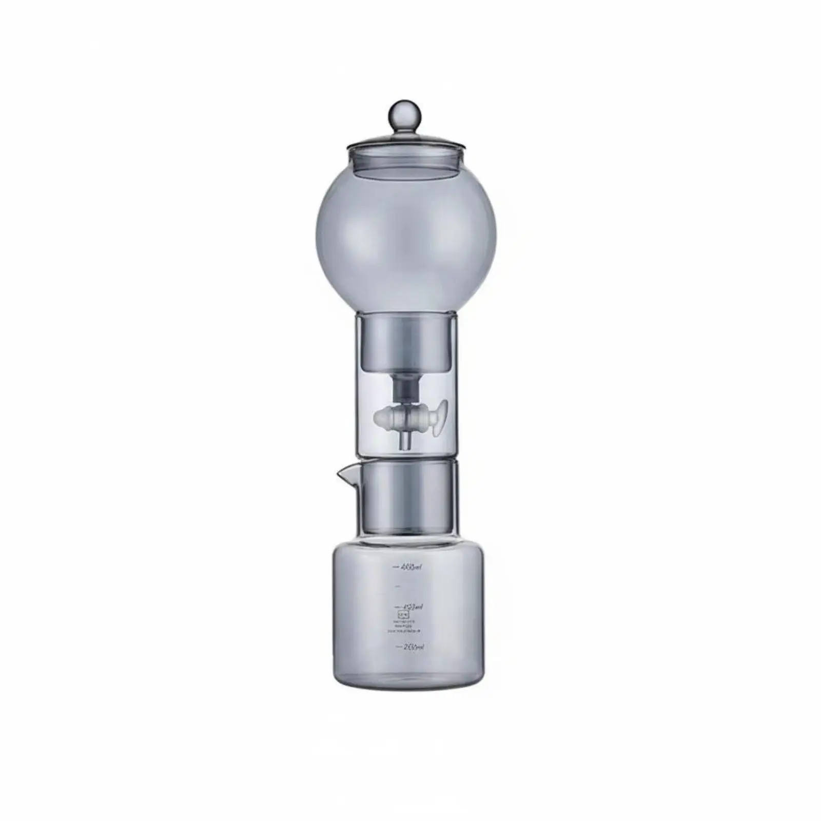 High Borosilicate Glass Coffee Brewing Stand for Slow Drip Iced Coffee and Loose Leaf Tea