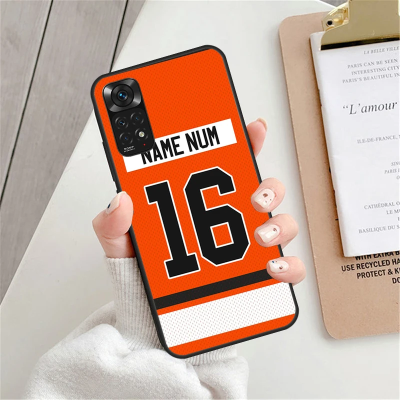 Ice Hockey Personalised Case For Xiaomi Redmi Note 12 Pro 8 9 10 11 Pro Note 12S 11S 10S 9S Redmi 12C 9C 10C Cover