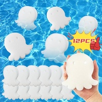 12/6pcs Swimming Pool Octopus Oil Absorbing Filter Sponge SPA Hot Tub Cleaning Tool Aquarium Fish Tank Pond Foam Sponge Filter