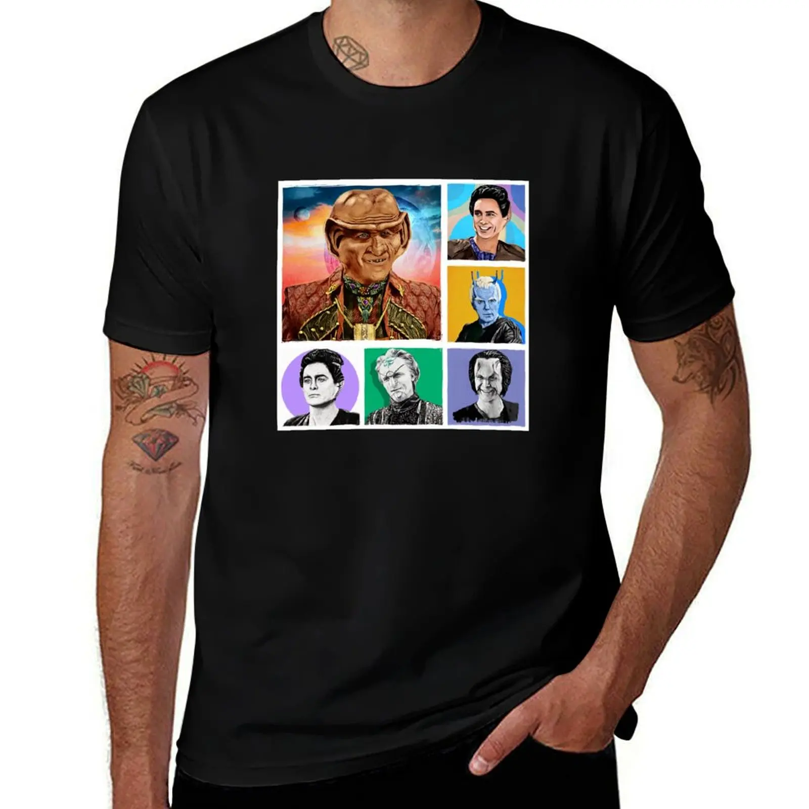 

Trekkery Jeffrey is All the Aliens Collage T-Shirt t shirts for man cotton funny man t shirts graphic t shirt man luxury T-shirt