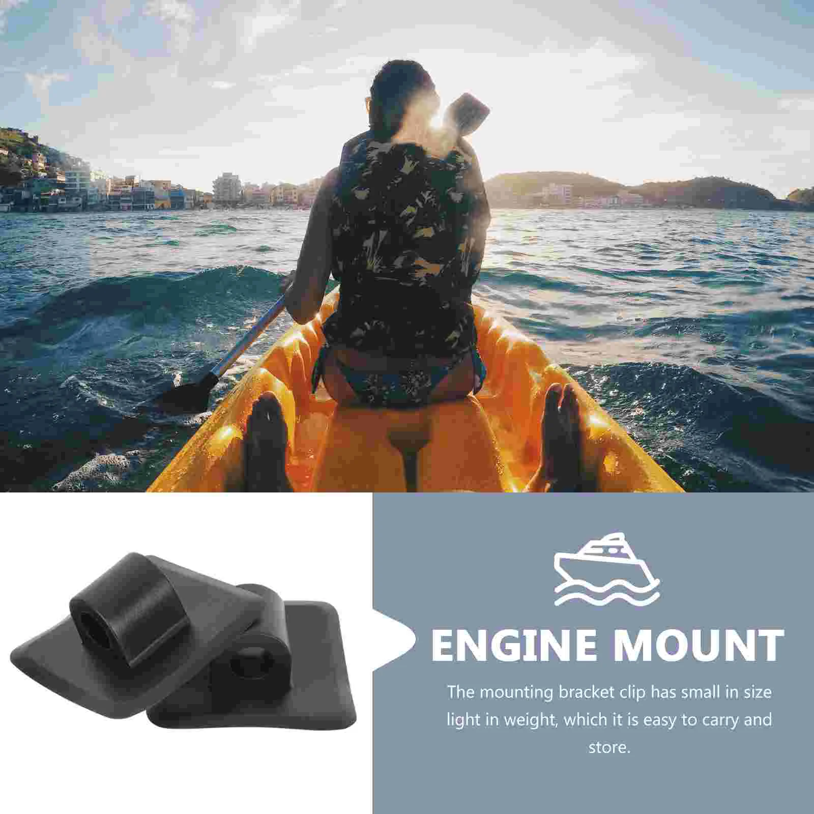 2 Pcs Boat Motor Buckle High-grade Material Mount Support Holder Kayak Engine Bracket Charge Fixed Plastic