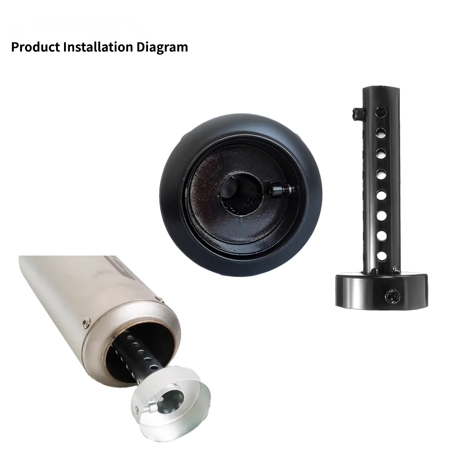 For Universal 35mm 42mm 45mm 48mm 60mm Moto Exhaust Muffler Adjustable DB Killer Muffler Reduce Noise Sound Eliminator
