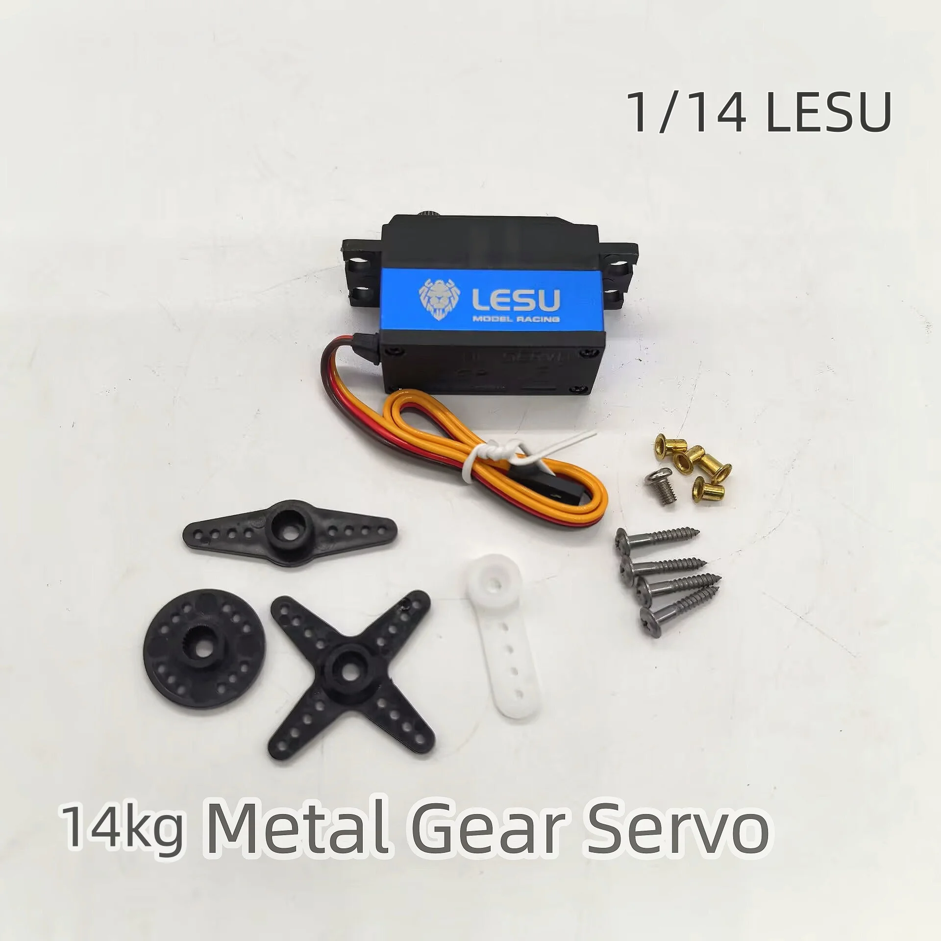 

LESU 1/14 High Torque 14Kg Metal Gear Servo TH12163 Heavy-Duty Upgrade for RC Tractor Truck Hydraulic Dumper Excavator Models