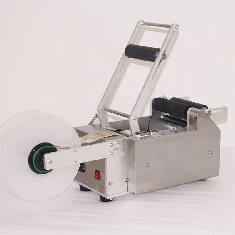 Small Semi-Automatic Circular Bottle Labeling Machine with Date Pattern Printing for Household Use Bottle Positioning Machine