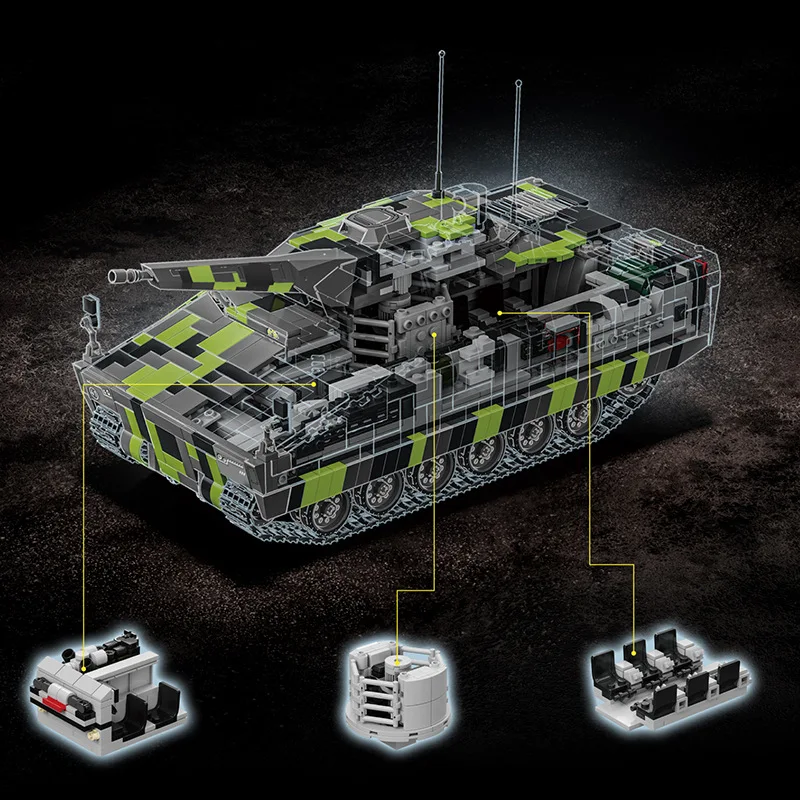 IN VOORRAAD 96011 Militaire KF41 Lynx Infanterie Vechten Voertuig Bouwstenen Model Tank Bricks Speelgoed voor Jongens kerstcadeaus