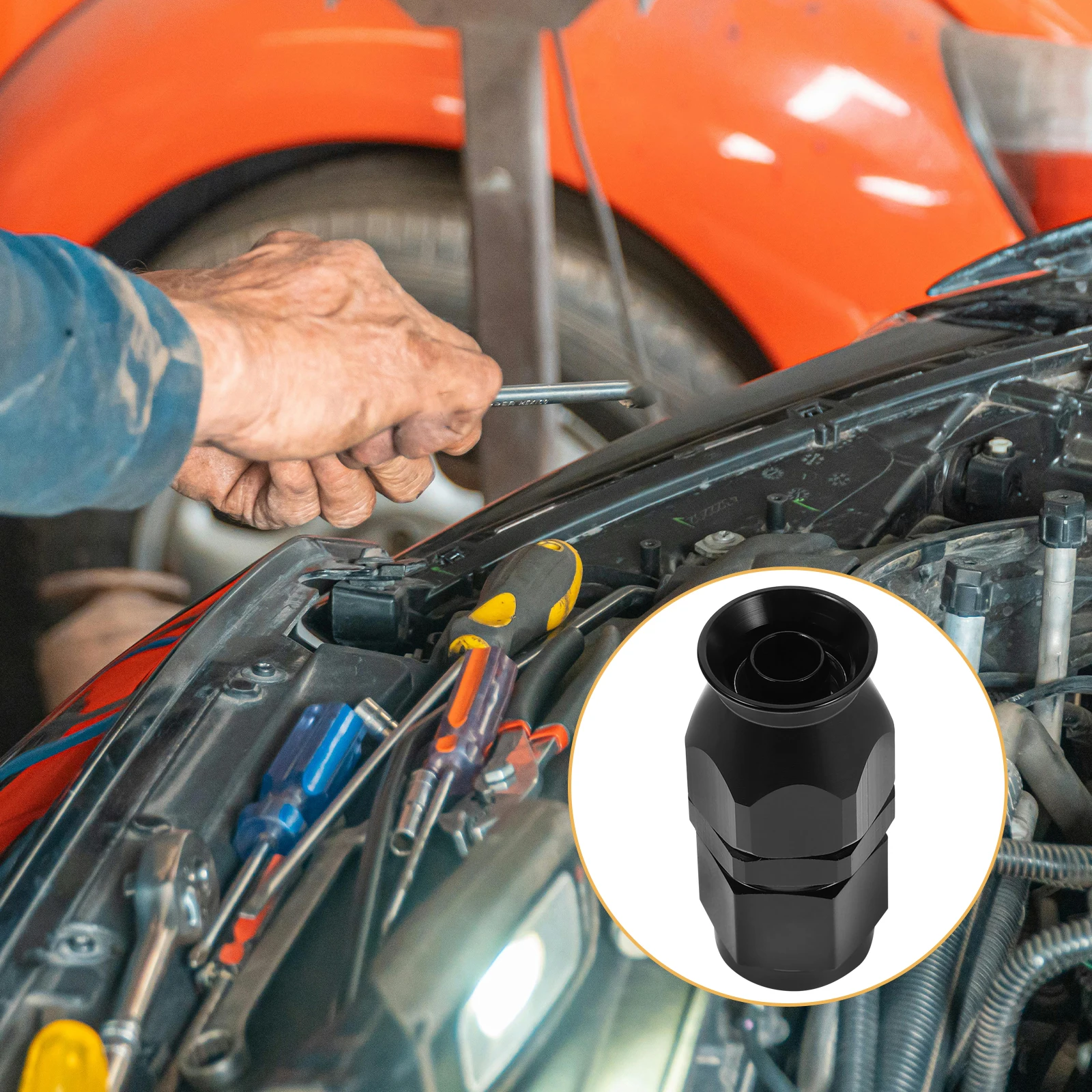 

Hose Connector Oil Cooler Pipe Joint Car Modification Accessories Auto Fitting Aluminum Alloy Quick Connect Durable