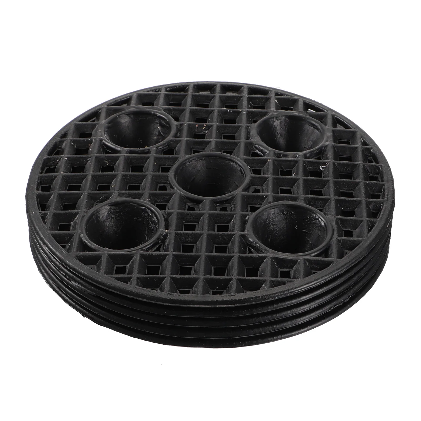 

5 Pcs Root Control Chassis Mesh Pad Pruning Container Nursery Pots Black Grow Controller Hanging Basket Liner