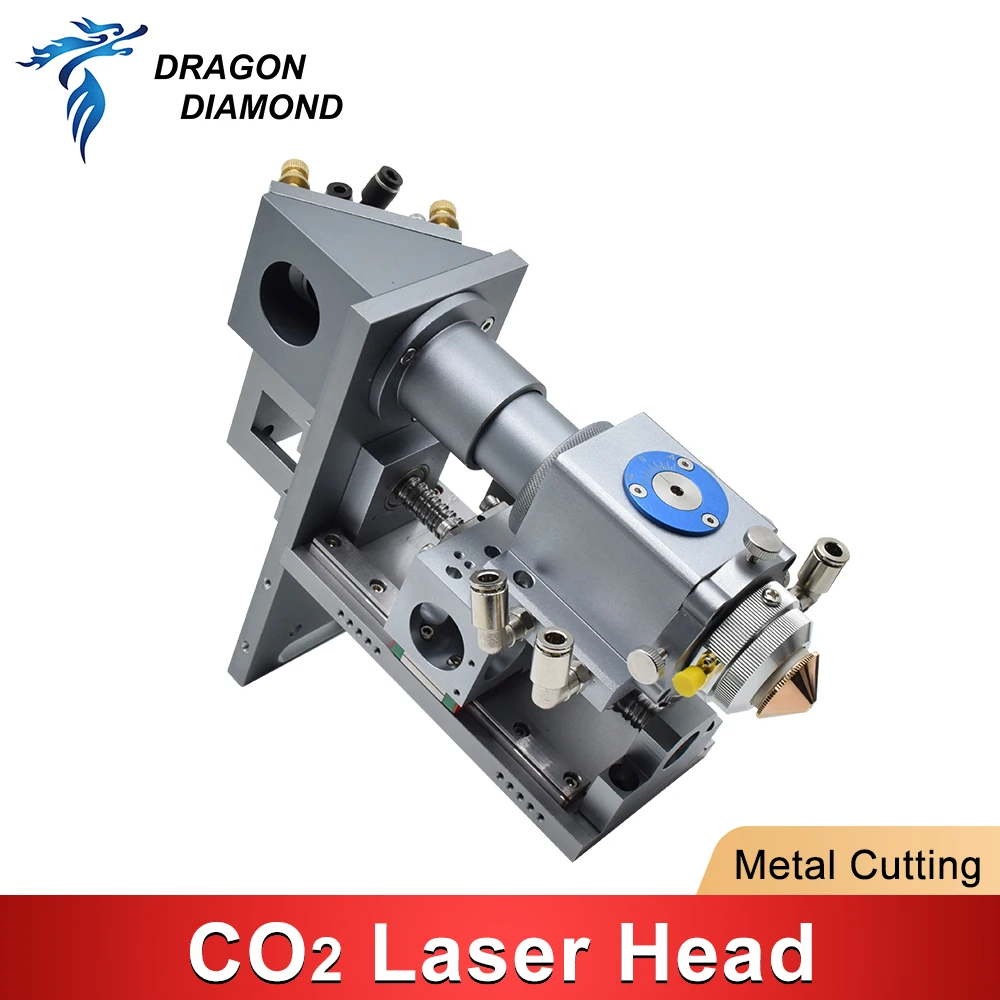 CO2 150-600W Auto Focusing Fiber Laser Mixed Cutting Head With 25*101.6mm Focus Lens For Metal Cutting Machine