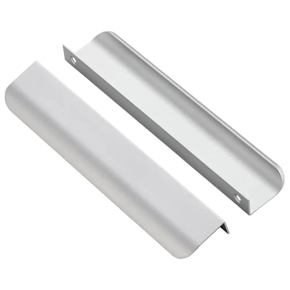 Hidden Cabinet Pulls Cabinets Aluminum Alloy Drawers Wardrobe Pulls Rustproof Rounded Edge Concealed Handle Furniture Handle