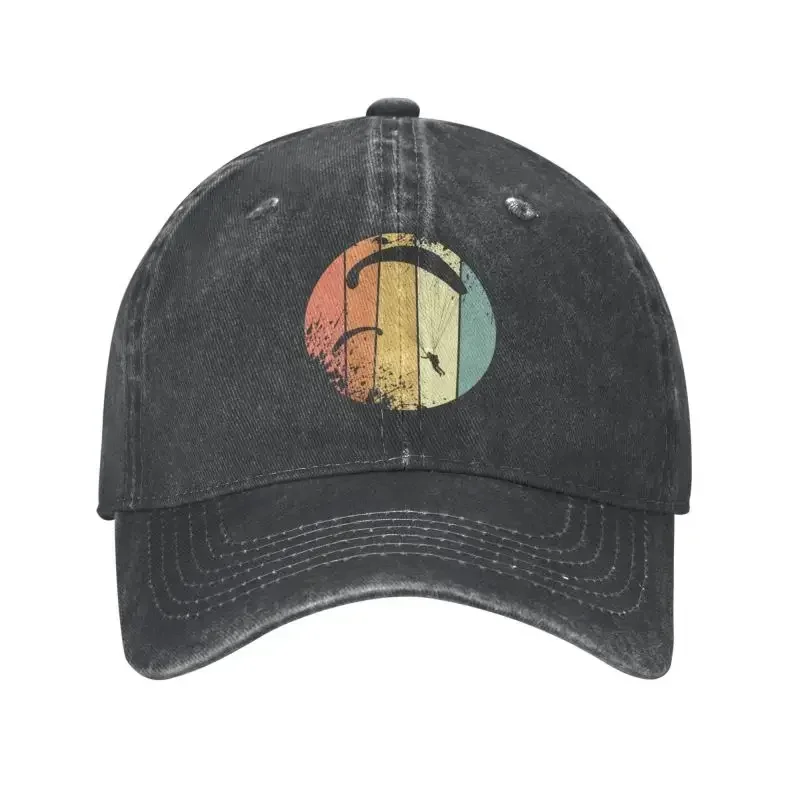 2026 Custom Cotton Vintage Paragliding Baseball Cap Outdoor Women Men's Adjustable Parachute Paramotor Paraglider Dad Hat Summer