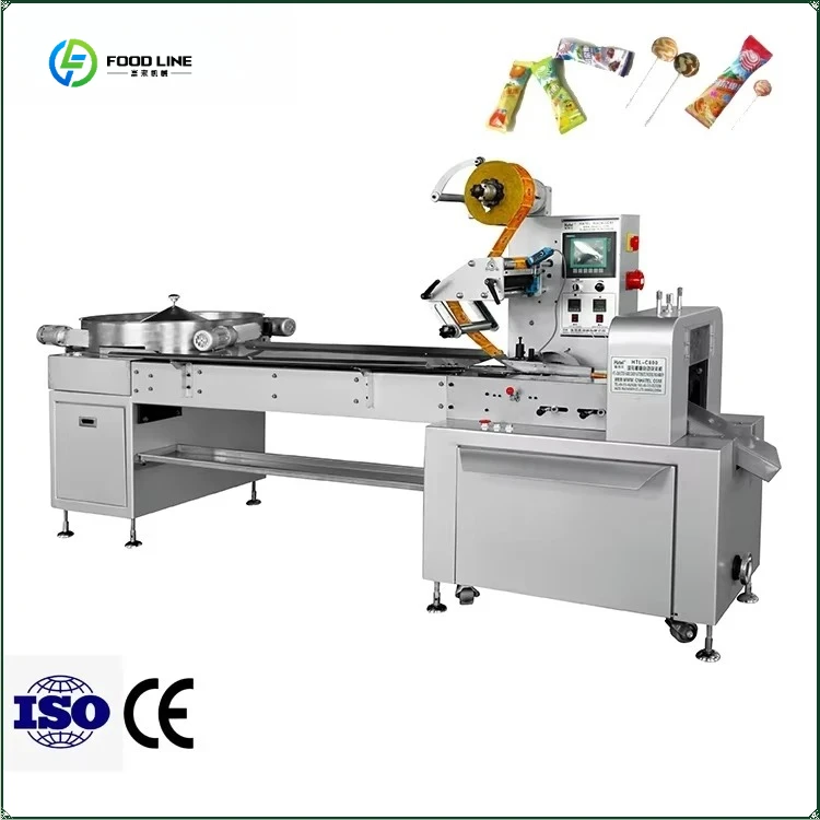 Candy Ice Cream Lollipop Pouch Packaging Machine Packing Machine for Candy Lollipop Packing Machine FL Customized