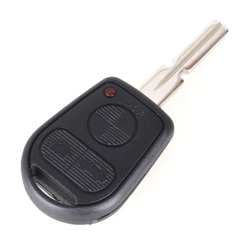 KEYYOU 3 Button Remote Key Shell Fit For BMW E31 E32 E34 E36 E38 E39 E46 Z3 Z4 Case Fob 3 BTN Uncut Key Fob Case