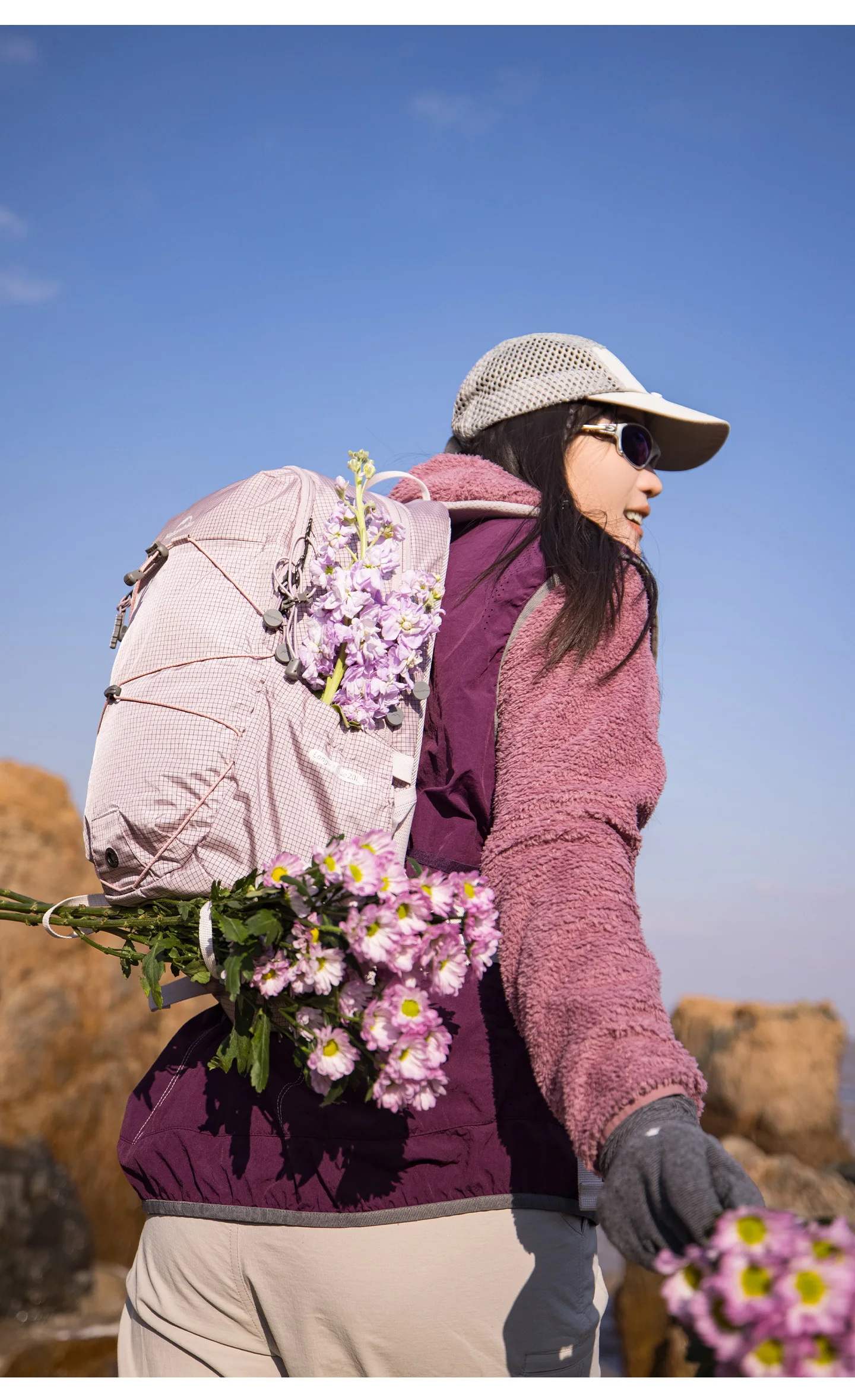 Naturehike 20L Freizeitrucksack, leicht, für Outdoor-Klettern, Trekking, Reisen, großes Fassungsvermögen, Trinkblase-Fach – Detail 10
