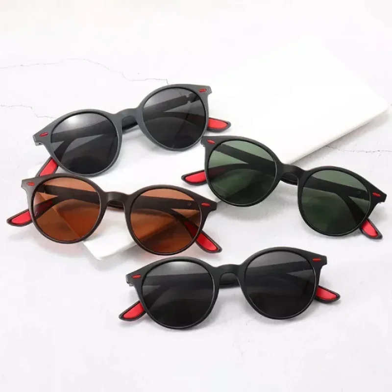Fashion Round Men Polarized Sunglasses Women Vintage Plastic Sun Glasses For Male Anti Glare Driving Shades Eyewear UV400 image 3