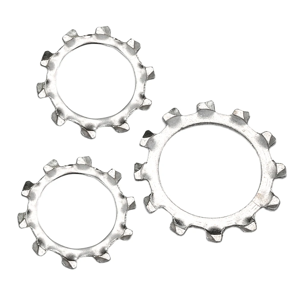 External Tooth Lock Washer 304 Stainless Steel M3 M4 M5 M6 M8 M10 M12 M13 M14 M15 M16 M17 M18 M19-M31 Star External Lock Gasket