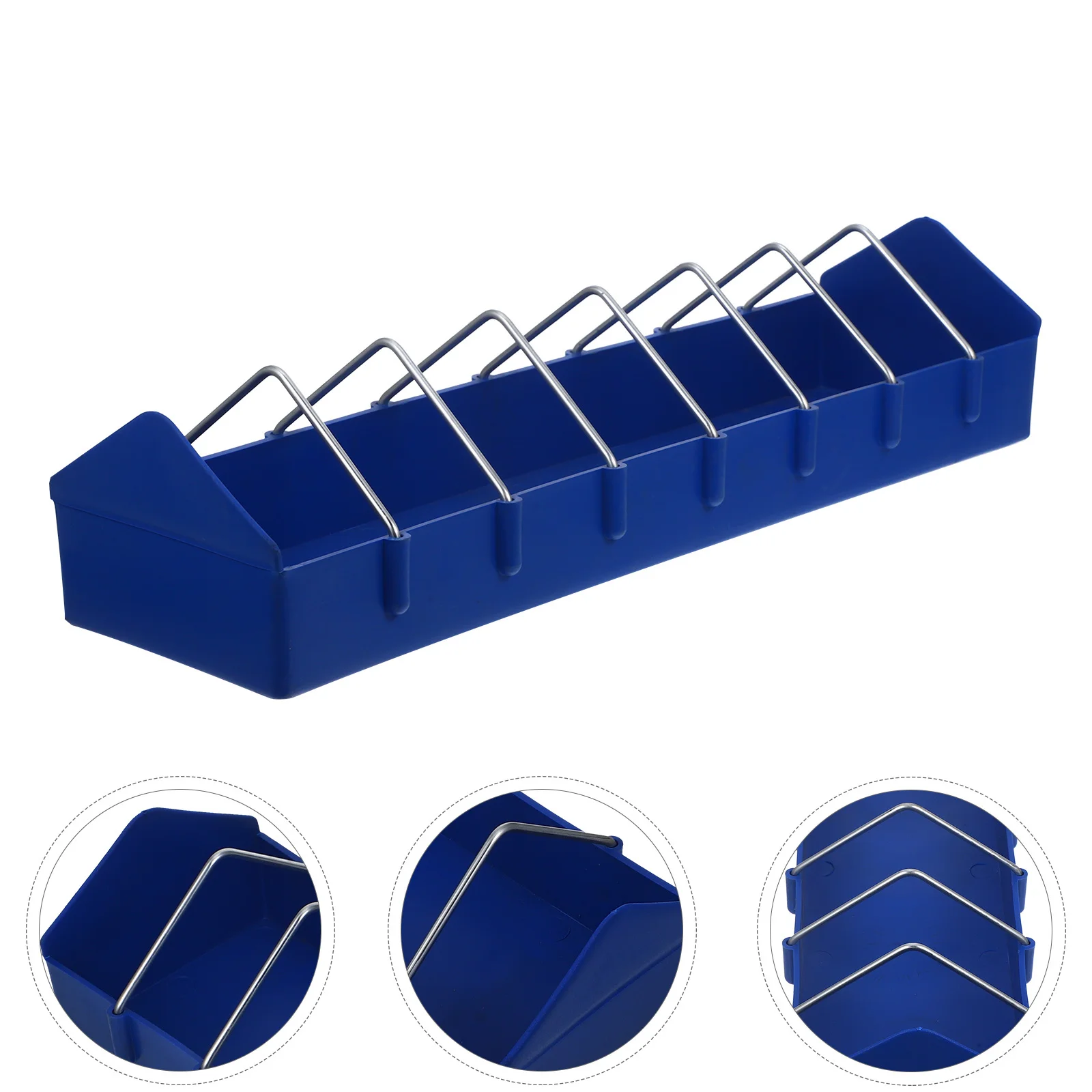 

40Cm Thicken Plastic Feeding Trough Birds Food Container Easy Clean Durable Slot Pigeon Parrot Budgie Feeder Bird Supplies