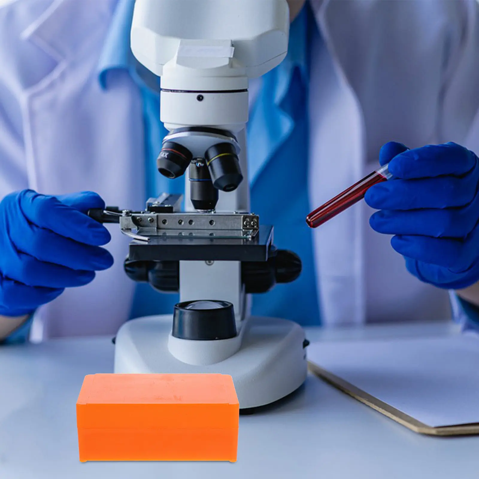 

Набор из 3 компактных лабораторных контейнеров-органайзеров для предметных стекол, держатели для микроскопа