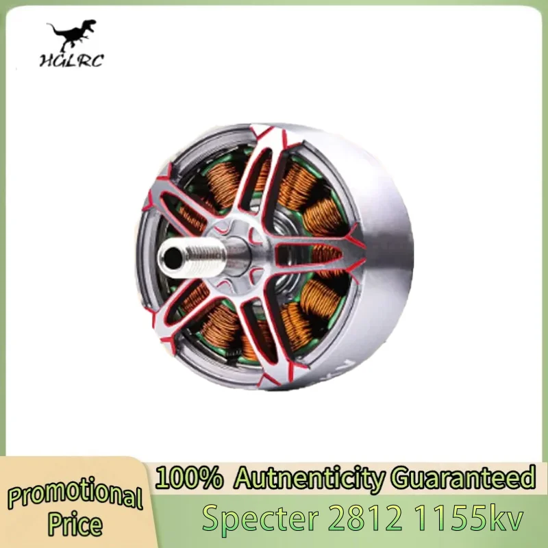 

HGLRC SPECTER 2812 1155KV Бесщеточный двигатель 4-6S LiPo для FPV Дрон дальнего действия DIY Запчасти