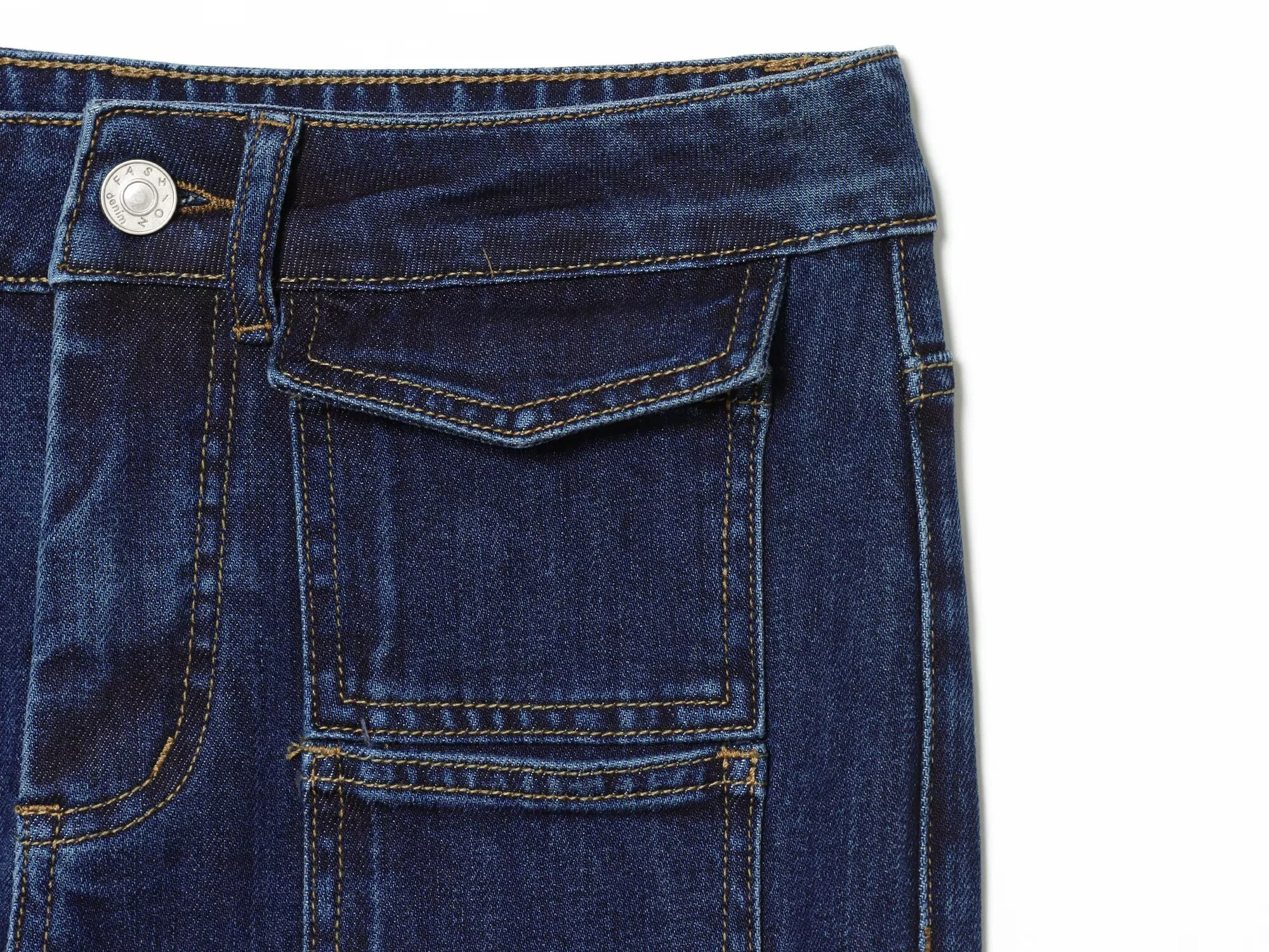 DEEABAE 2026 Summer New Product Women's Commuting Style Zipper High Waist Casual Horn Stitching Jeans