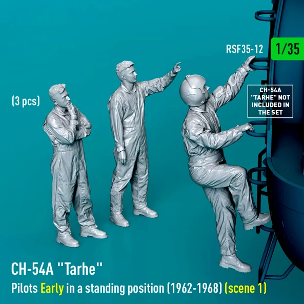 

Набор для сборки модели из смолы 1/35 (3 пилота) A-2219