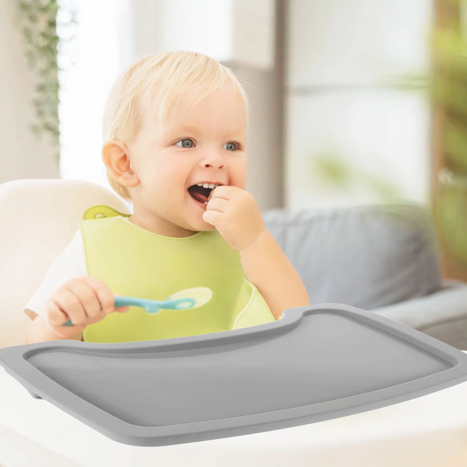 

1 Pcs Sturdy Baby High Chair Food Tray Easy Storage Plastic Removable Tray For Toddlers Dining Accessories