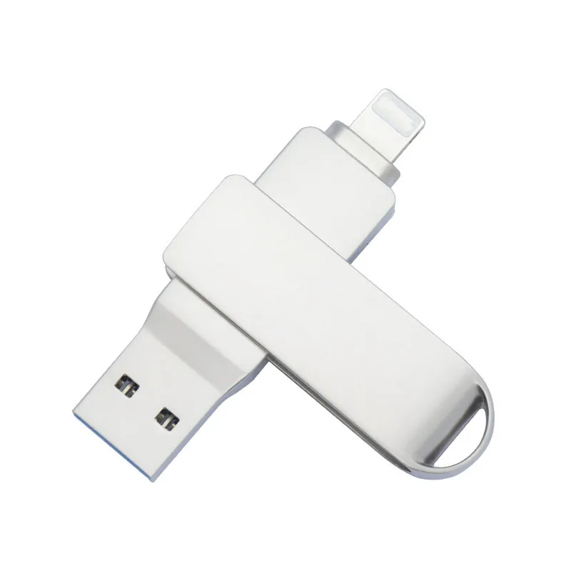 Металлический USB 3,0 флэш-накопитель 512 ГБ USb OTG флэш-накопитель 64 Гб 128 ГБ 256 ГБ U-карта флэш-накопитель портативный для Iphone 15 14 13 12 11 и ПК