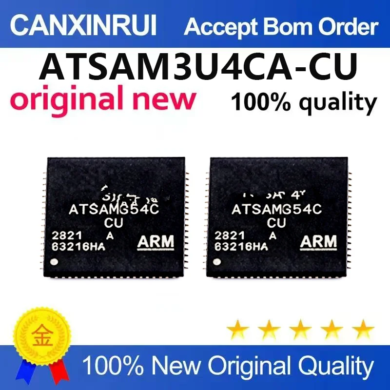 （5pcs-10pcs）New original ATSAM3U4CA-CU ATSAM3U4C patch TFBGA100 microcontroller MCU microcontroller chip IC