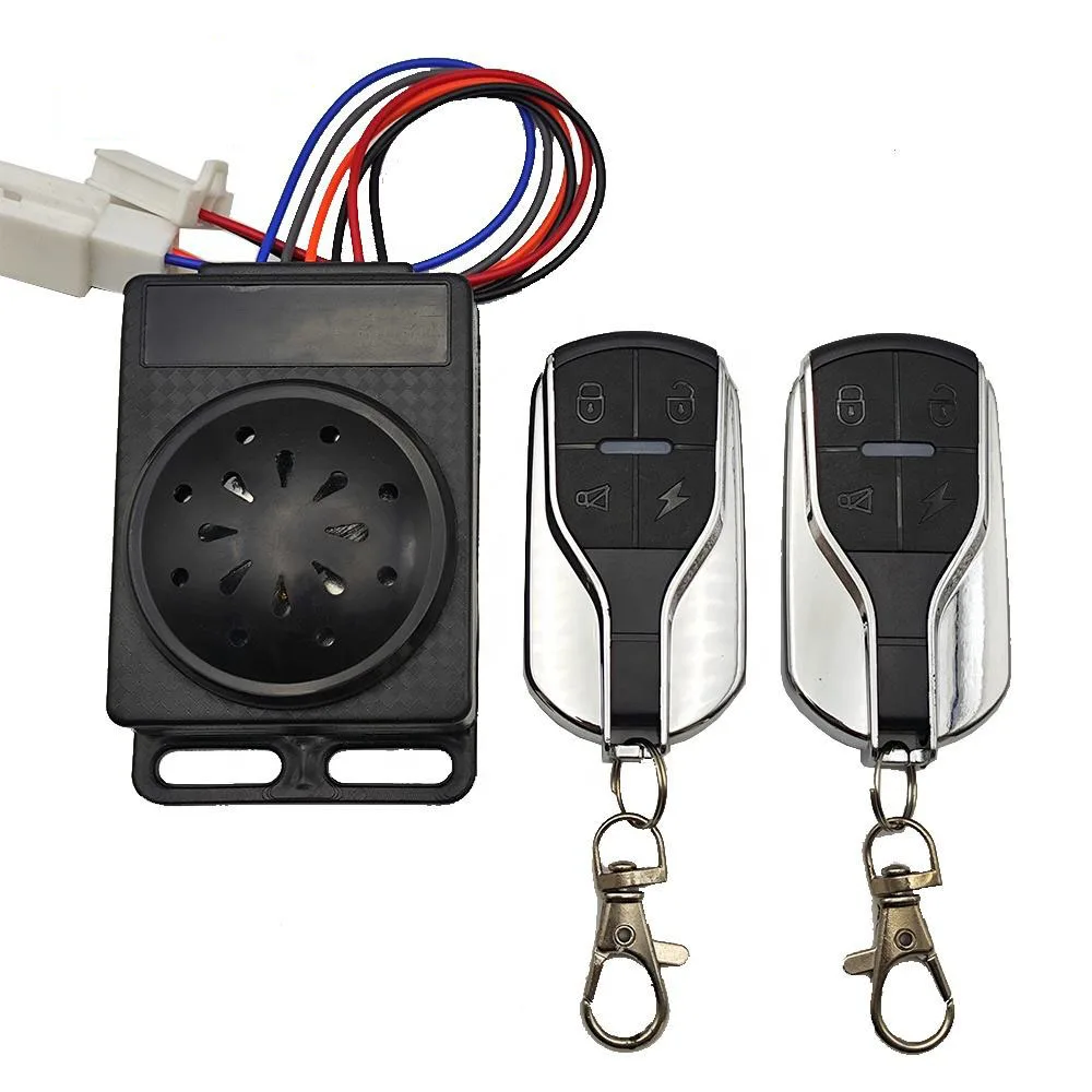 Electric Motorcycle Remote Control Alarm Bicycle Bike Ebike Scooter Scooty Tricycle Anti-thief Alarm