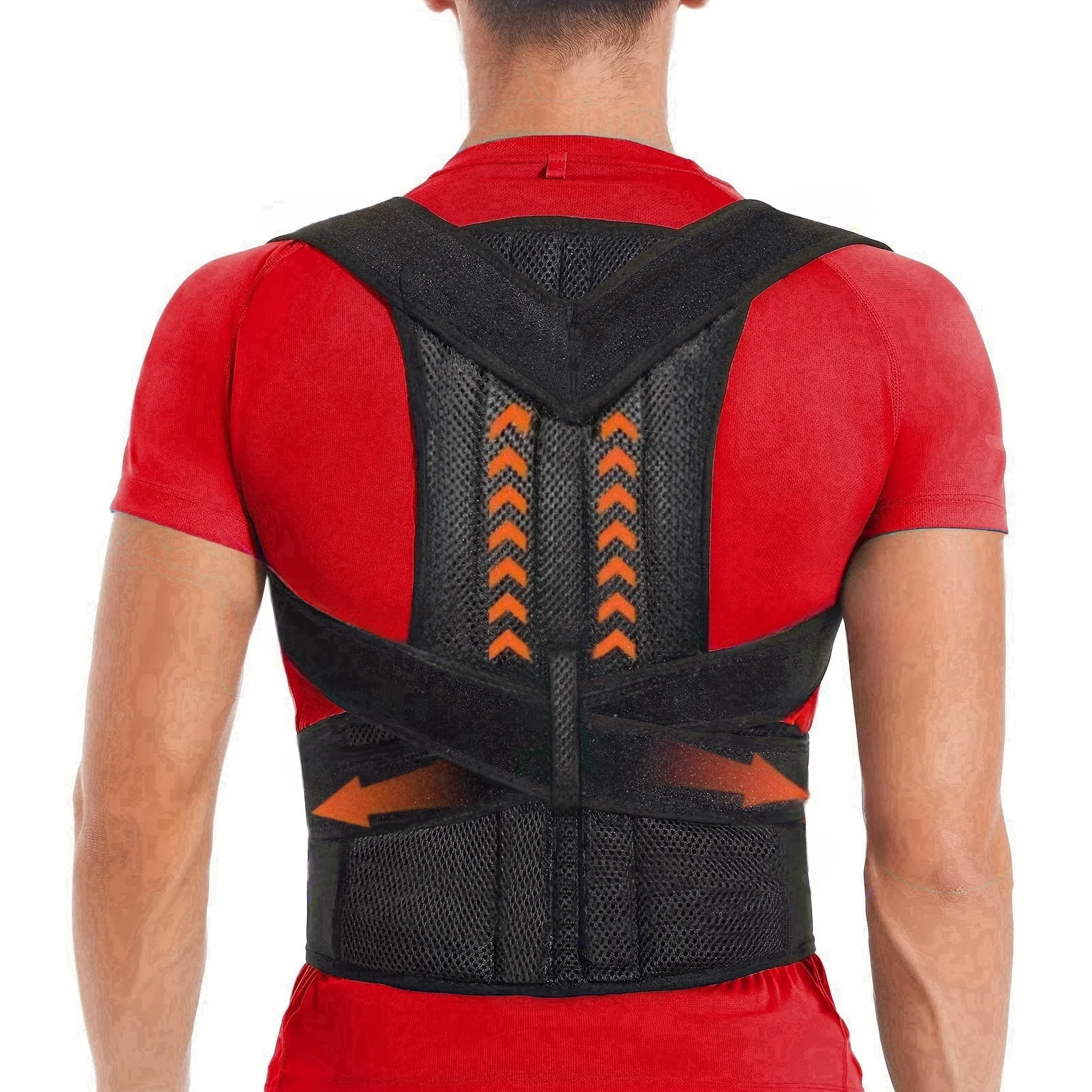 Adjustable Back Brace for Men & Women - Upper & Lower Support, Lumbar & Spine Alignment, Posture Corrector,Back Support Brace