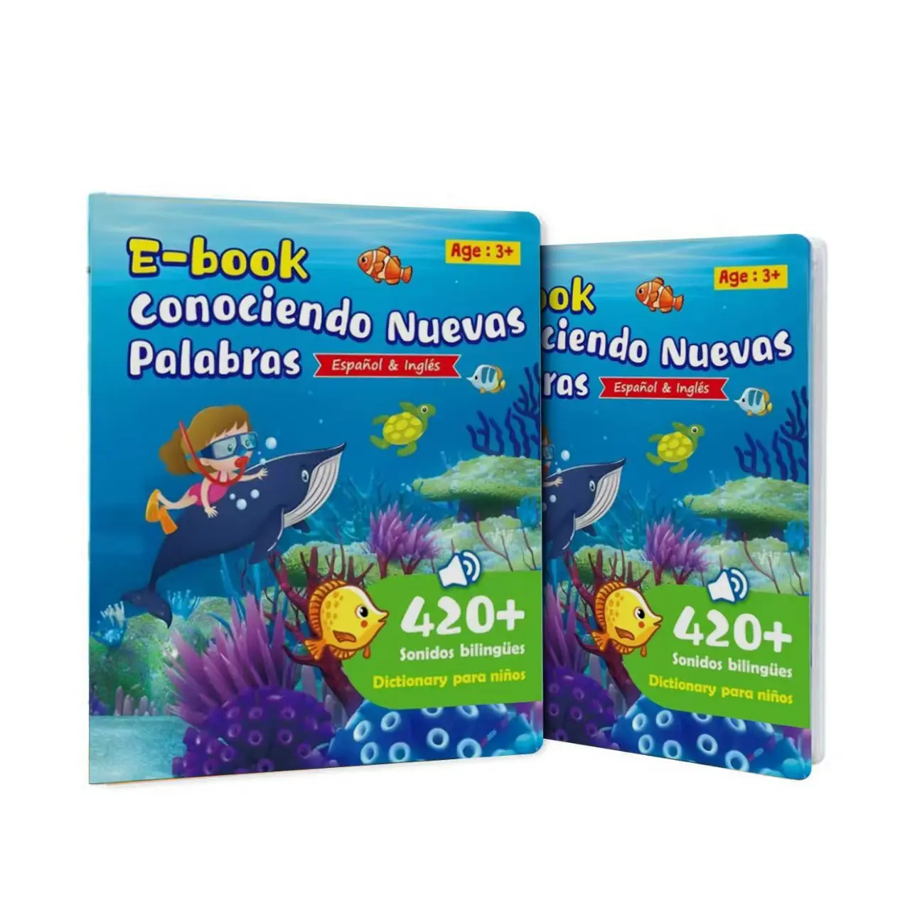 Spanish English Bilingual Music Reading Children's Early Education Fun Learning Book Audio Enlightenment Machine