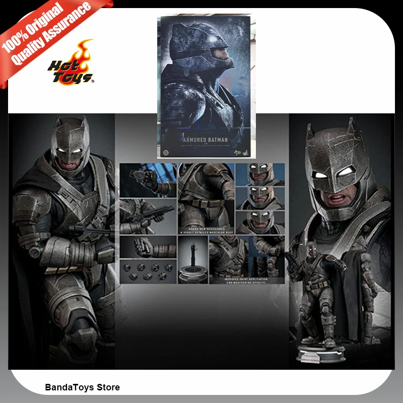 Em Estoque 100% Original Hot Toys HT MMS742 D62 Batman v Superman Dawn of Justice 1/6 Batman Armado 2.0 MMS742D62 Brinquedos de Anime