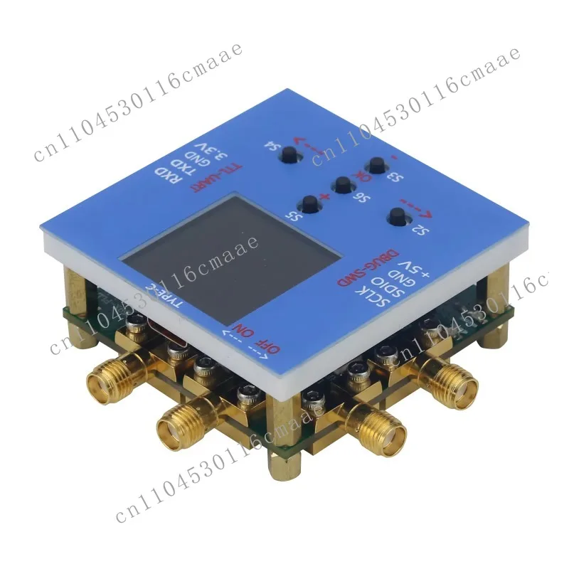 15GHz Frequency Mixer Module LMX2595-PLL Local Oscillator Unit Up and Down Mixer Type-C Charging with STM32 Main Control Board