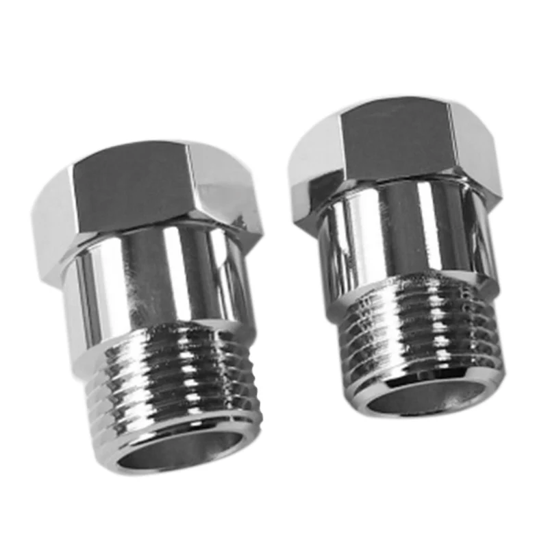 

2PCS M18x1.5 O2 Sensor Adapter 32mm Nickel Plated Extended Isolation Plug for Engine Light Fix