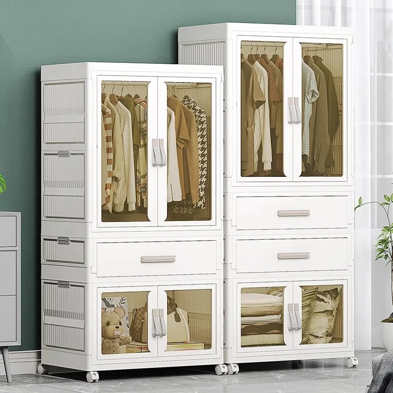 

Minimalist Nordic Wardrobe Modern Space Saving Bedroom Organizer Clothes Storage Wardrobe Makeup Cabinet Armario Home Furniture