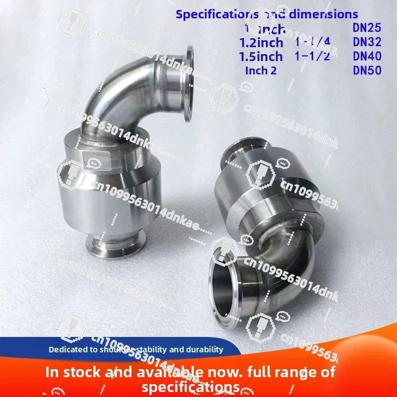 DN32/40/50 Food Grade Quick-change Clamp Type Stainless Steel Rotary Joint Pipeline Movable Rotary Joint