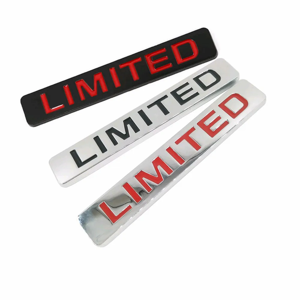 3D Limited Edition Metal Sticker Auto Car Body Emblem Badge Sticker Decal Door Bumper Trunk Chrome Emblem Car Styling Sticker