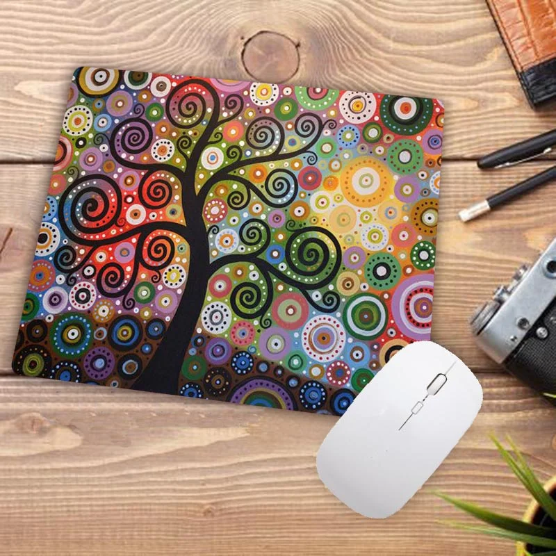 MousePad Gaming Desk Mat Gamer Cartoon Kawaii Anime Beautiful Tree Art Office Decoration Home Keyboard Pad