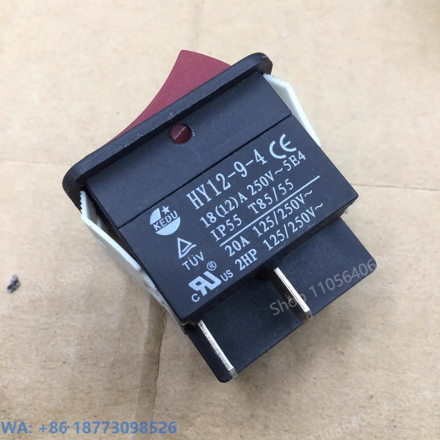 KEDU HY12-9-3 4 5 7 Arc Switch, Push Button Switch, Waterproof Foot HY12F