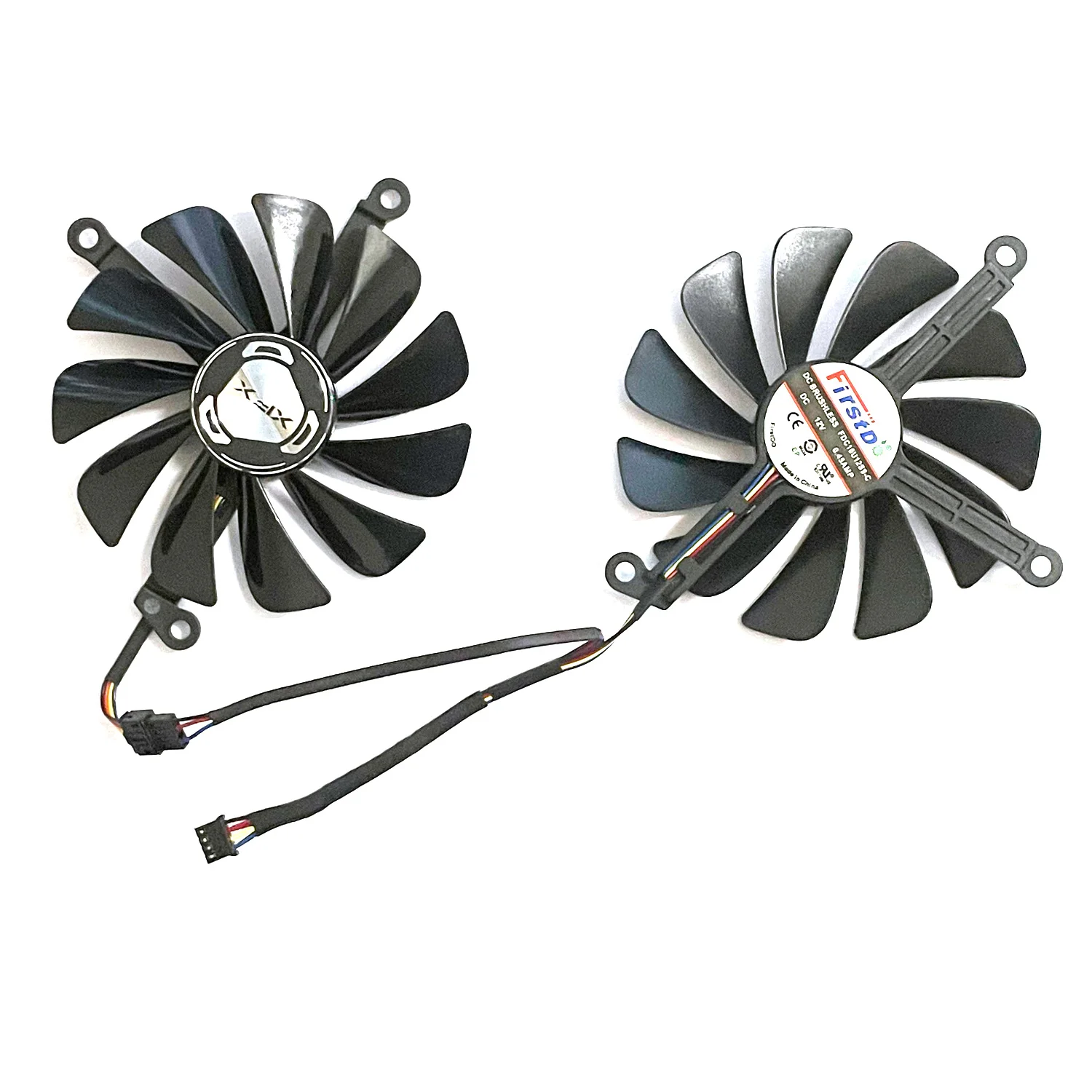 2PCS 95MM 4PIN FDC10U12S9-C CF1010U12S GPU Cooler for XFX Radeon RX 5700 XT 8Gb Thicc II Ultra / 5700 8Gb DD Ultra Graphics Card