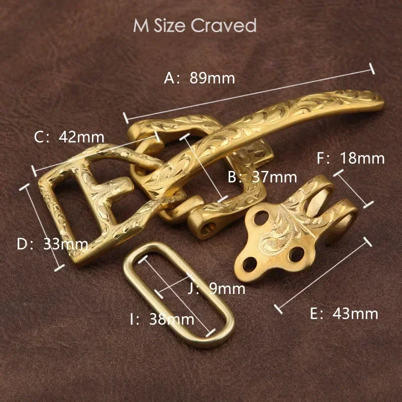 موصل بإبزيم حزام الفرسان من النحاس الصلب بتصميم عتيق مع نمط زهرة لفساتين رعاة البقر الغربية والجينز #6