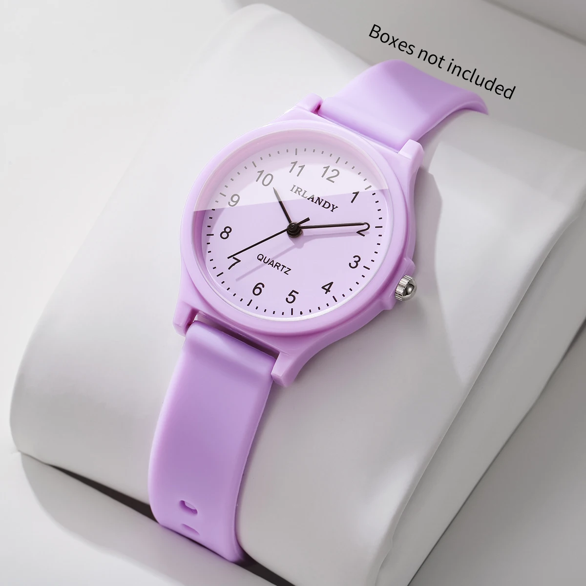 Fashion Arabic Dial Women Quartz Watch Minimalist Silicone Strap Wristwatches for Girls Students Clock Reloj Mujer (Without Box)