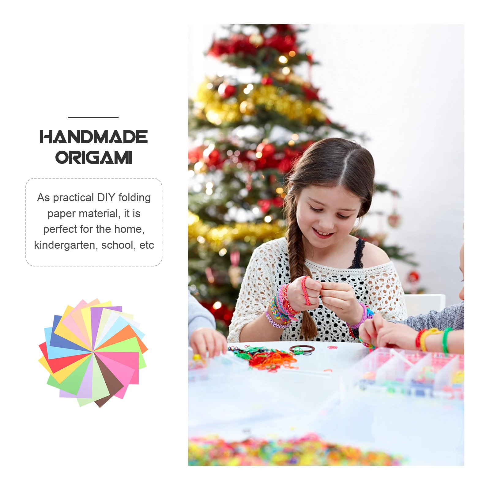 

100pcs Colored Printer Paper Colorful Handmade Kraft DIY Folding Cardstock 8.5 x 11 Gifts Children Adults Paper Art Home