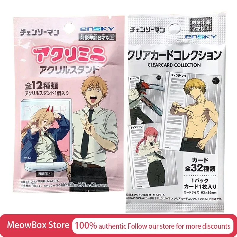 

Genuine Ensky Chainsaw Man Card Blind Bag Official Goods Collectible Cards Standees Acg Card Standee Anime Peripheral New Year