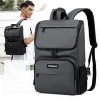 Larger Capacity Men Nylon Casual Backpack  Waterproof Travel Climbing Works Commuting 15.6inch Laptop Bag College School Bag