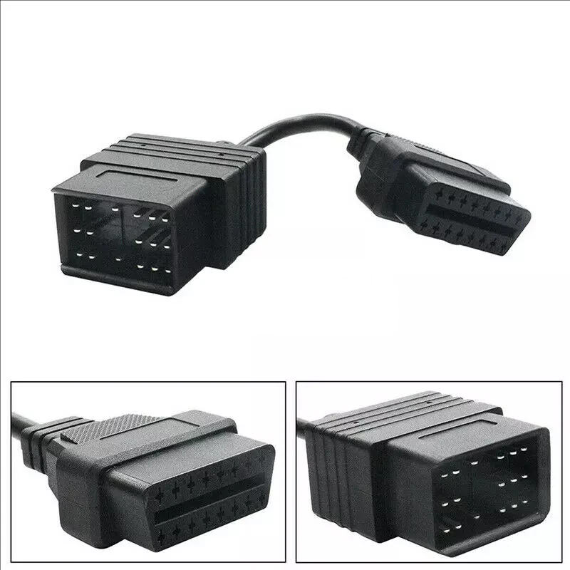 

Suitable for Toyota 17 Pin to 16 Pin OBD2 Adapter Cable 20CM Connection Converter