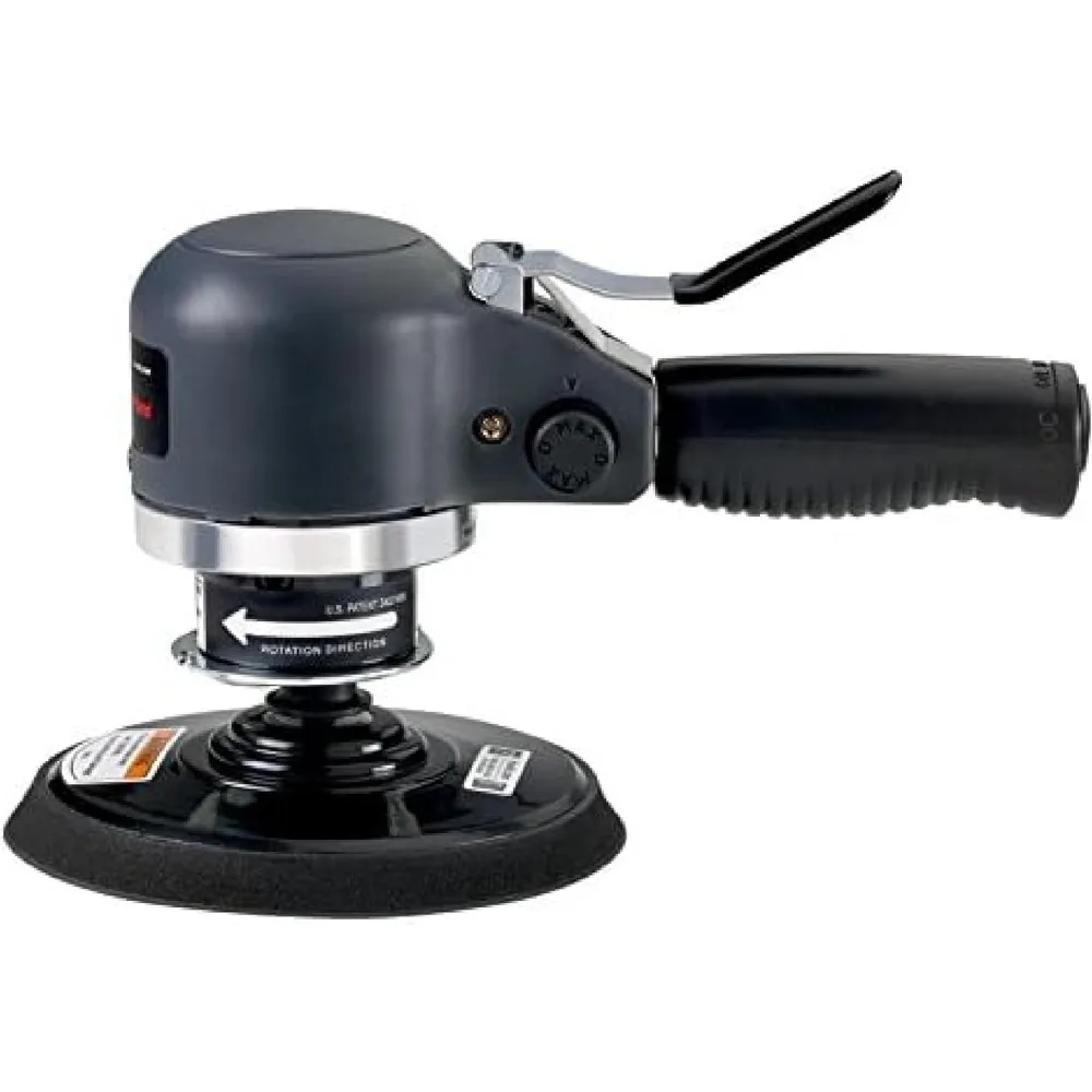 

311A Dual-Action Angle Air Sander, 6" Adhesive Pad, 12,000 rpm, 0.25 hp, Side Exhaust