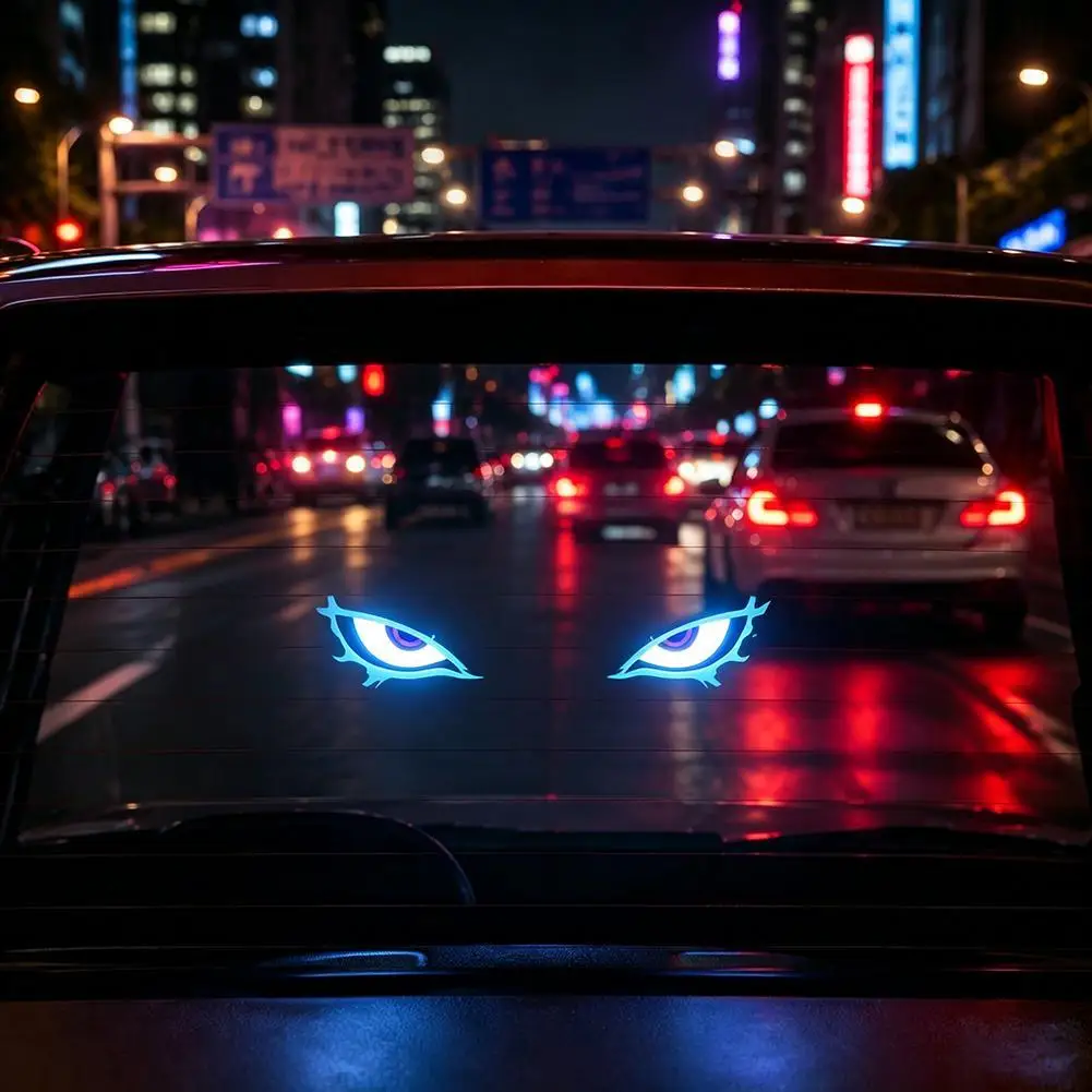 Dynamic Devil Eyes Light Solar Powered Car Windshield Dynamic Breathing LED Signs Light for Car Truck Window Decor Car Accessory view 4