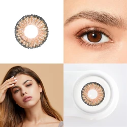 1pair Color Contact Lens For Yearly Soft Contact Lenes Blue Gray Green Brown Cosmetic Lens