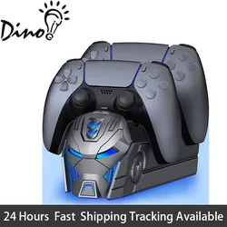 For PlayStation 5 Dualsense Controllers Fast PS5 Dual Controller Stand Charger Dock-LED PS5 Controller  Accessories