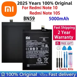 2024 Years 100% Original High Quality BN59 5000mAh Battery For Xiaomi Redmi Note10 Note 10 10S Batteries Bateria Fast Shipping